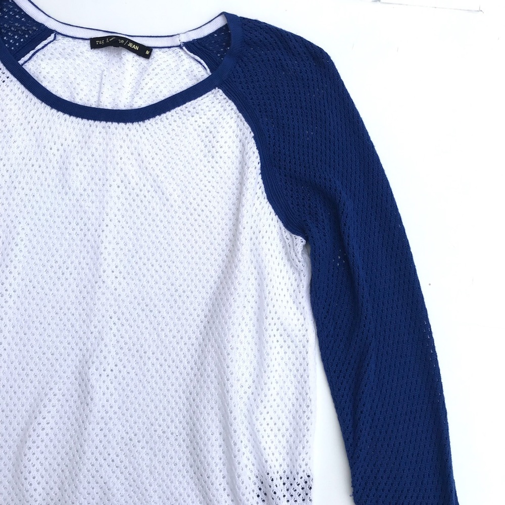 Rag & Bone Wringer Perforated Raglan Sweater E41 - image 5